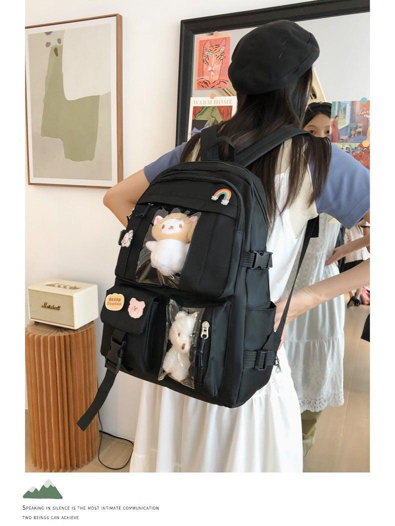 Hot Selling Backpack for Girls Korean Style Cute Japanese Style Campus Student School Bag Casual Large Capacity Laptop Backpack