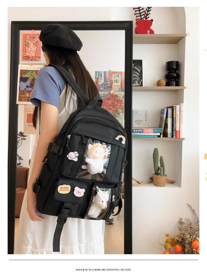 Hot Selling Backpack for Girls Korean Style Cute Japanese Style Campus Student School Bag Casual Large Capacity Laptop Backpack