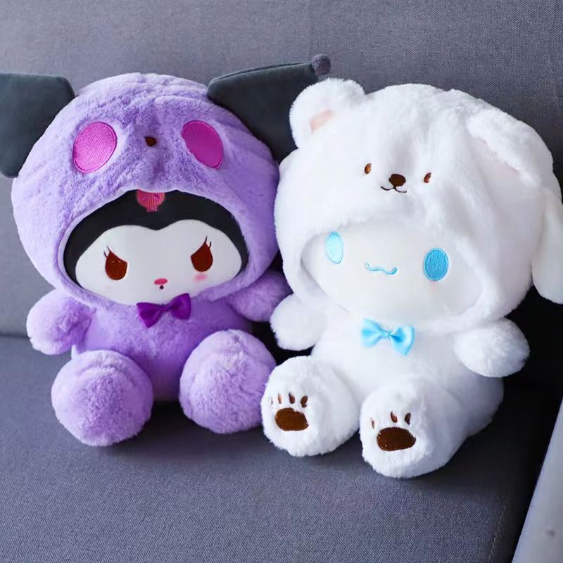 Sanrio Plush Toy Cinnamoroll Kuromi My Melody Claw Machine Doll Pompompurin Small Plush Toy Toss