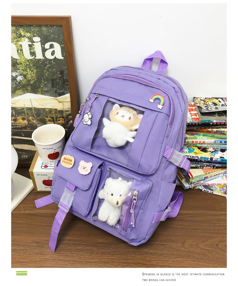 Hot Selling Backpack for Girls Korean Style Cute Japanese Style Campus Student School Bag Casual Large Capacity Laptop Backpack