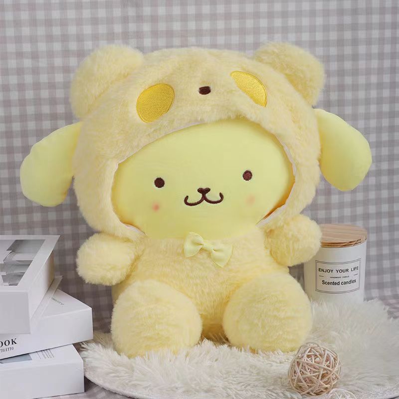 Sanrio Plush Toy Cinnamoroll Kuromi My Melody Claw Machine Doll Pompompurin Small Plush Toy Toss