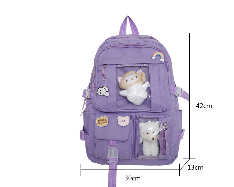 Hot Selling Backpack for Girls Korean Style Cute Japanese Style Campus Student School Bag Casual Large Capacity Laptop Backpack