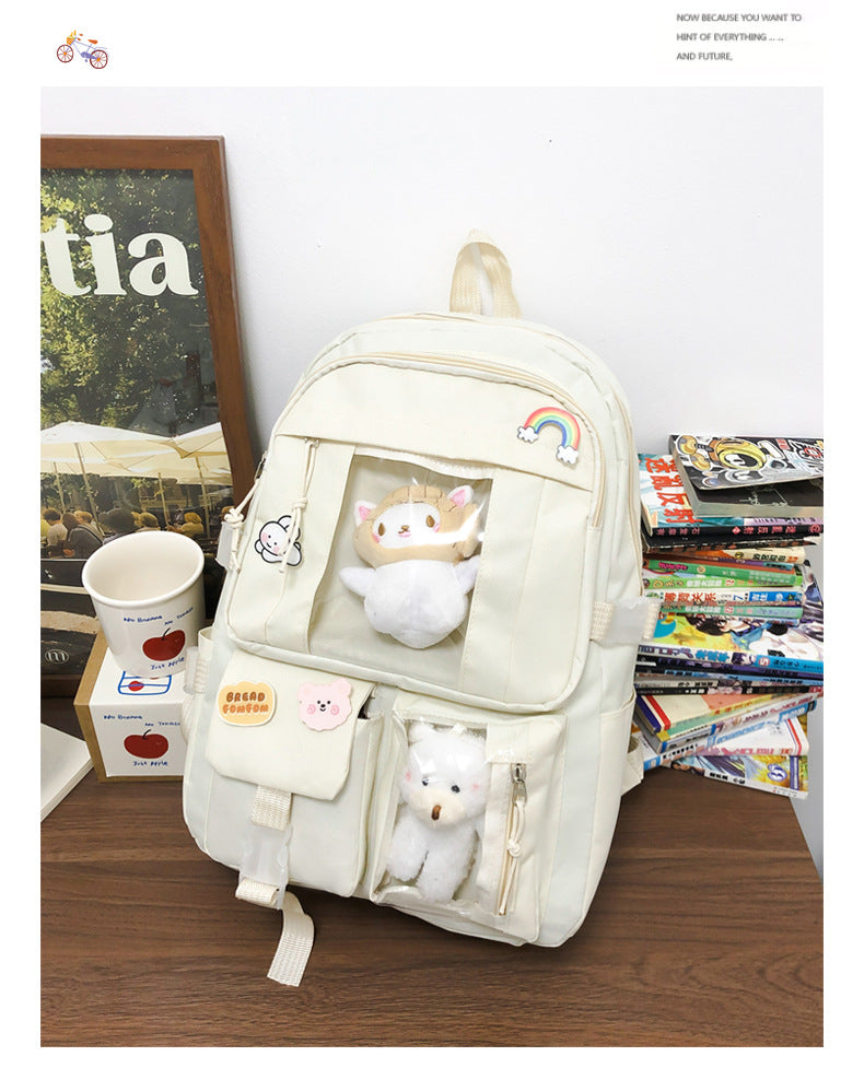 Hot Selling Backpack for Girls Korean Style Cute Japanese Style Campus Student School Bag Casual Large Capacity Laptop Backpack