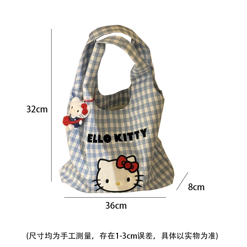 Cute Canvas Bag Handbag Shoulder Crossbody Bag Summer Versatile Commuting Large Capacity New Style Tote Bag