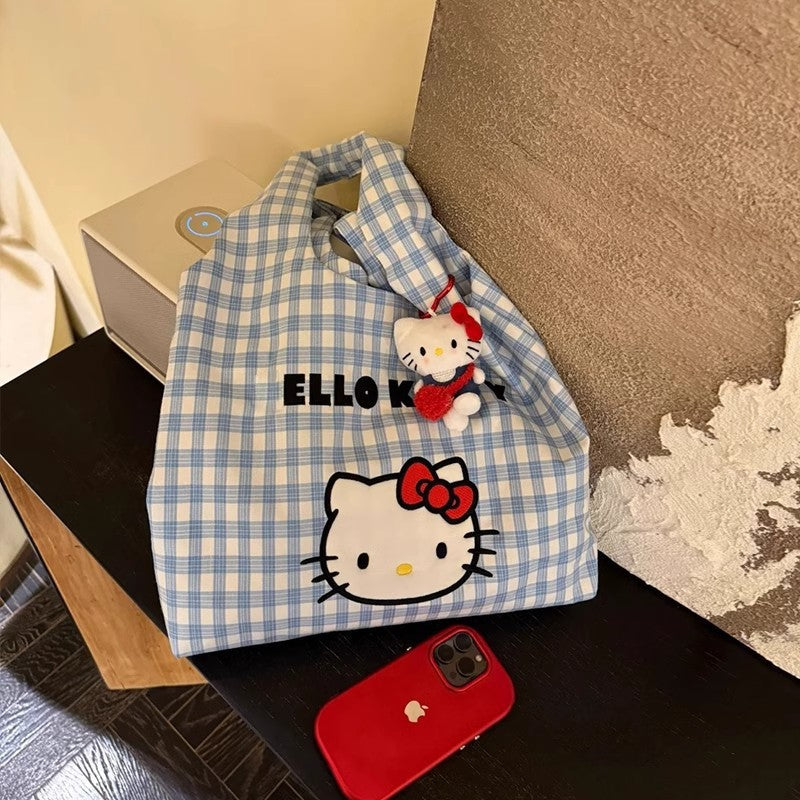 Cute Canvas Bag Handbag Shoulder Crossbody Bag Summer Versatile Commuting Large Capacity New Style Tote Bag