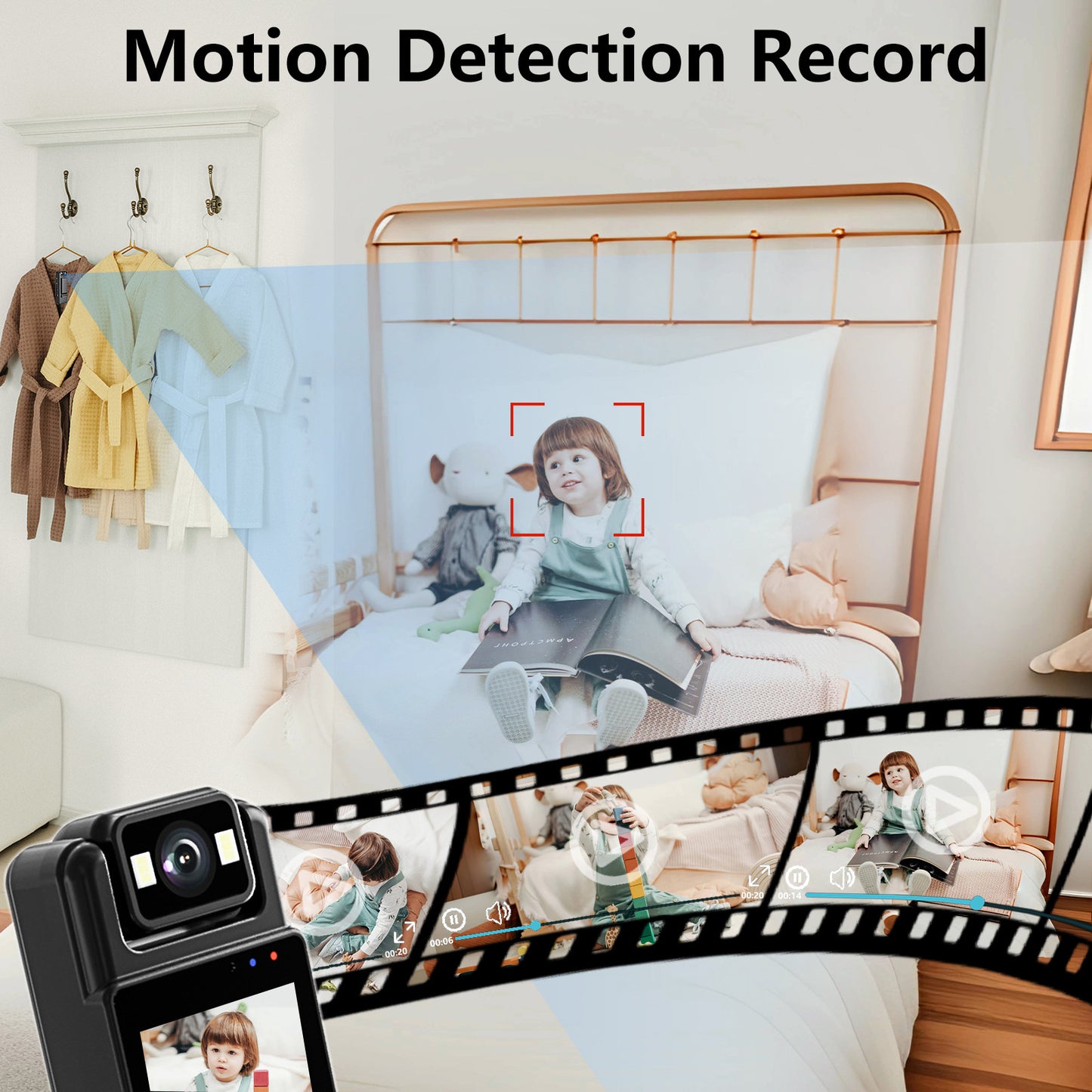 L12 Direct-to-HD Camera DV Video Recording & Audio Capture Conference & Sports Event Recording On-Duty Body Camera Night Vision Back Clip & Handheld