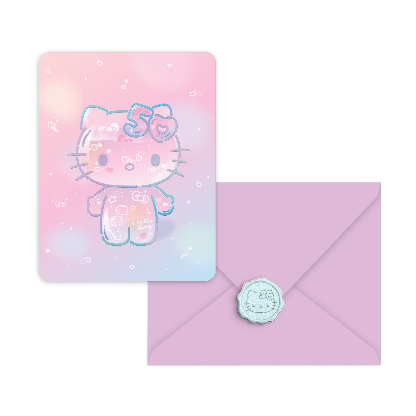 Hello Kitty x Studio Oh! 50th Anniversary 25-Pc Note Cards & Wax Seals Set