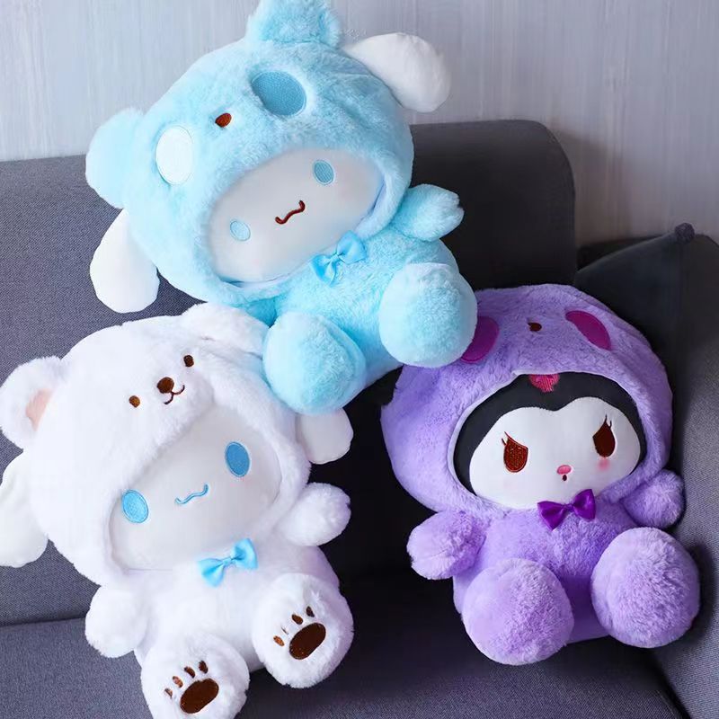 Sanrio Plush Toy Cinnamoroll Kuromi My Melody Claw Machine Doll Pompompurin Small Plush Toy Toss
