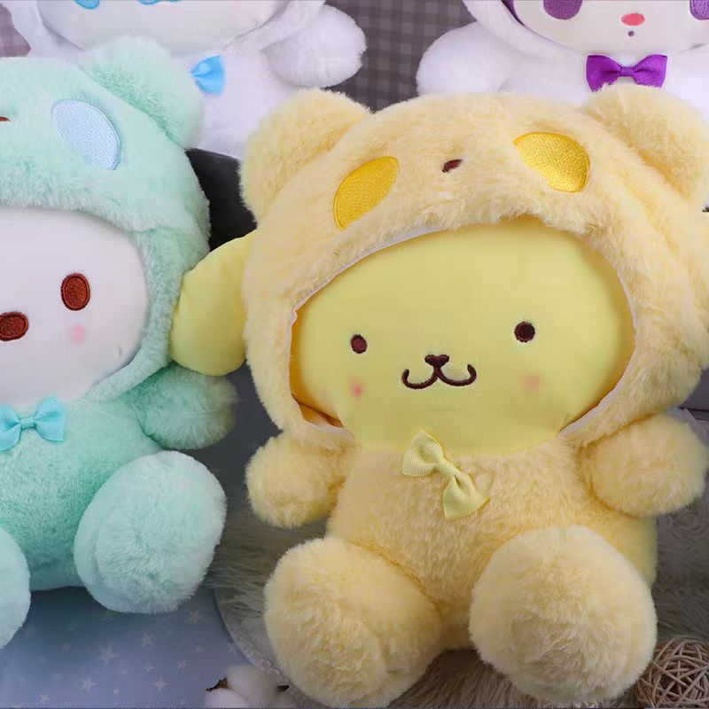 Sanrio Plush Toy Cinnamoroll Kuromi My Melody Claw Machine Doll Pompompurin Small Plush Toy Toss