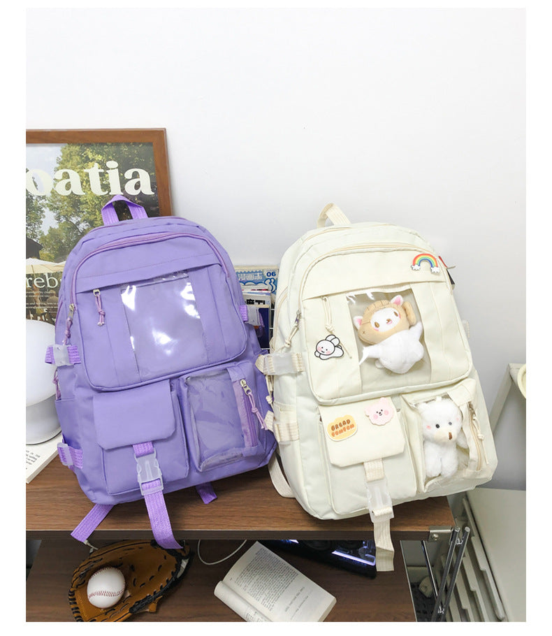 Hot Selling Backpack for Girls Korean Style Cute Japanese Style Campus Student School Bag Casual Large Capacity Laptop Backpack