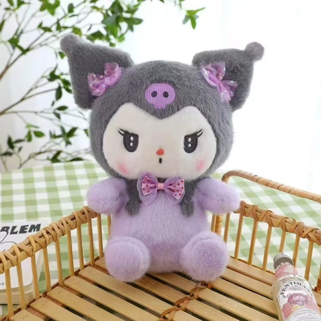 Sanrio Plush Toy Cinnamoroll Kuromi My Melody Claw Machine Doll Pompompurin Small Plush Toy Toss