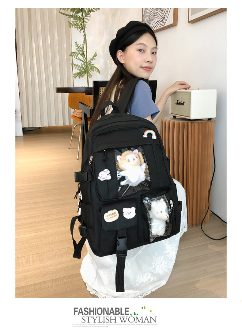 Hot Selling Backpack for Girls Korean Style Cute Japanese Style Campus Student School Bag Casual Large Capacity Laptop Backpack