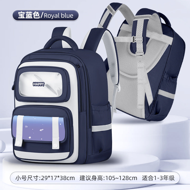 INS New Bag Labubu Backpack for Children Primary School Students Grades 1-6 Double Shoulder Bag Lightweight Backpack