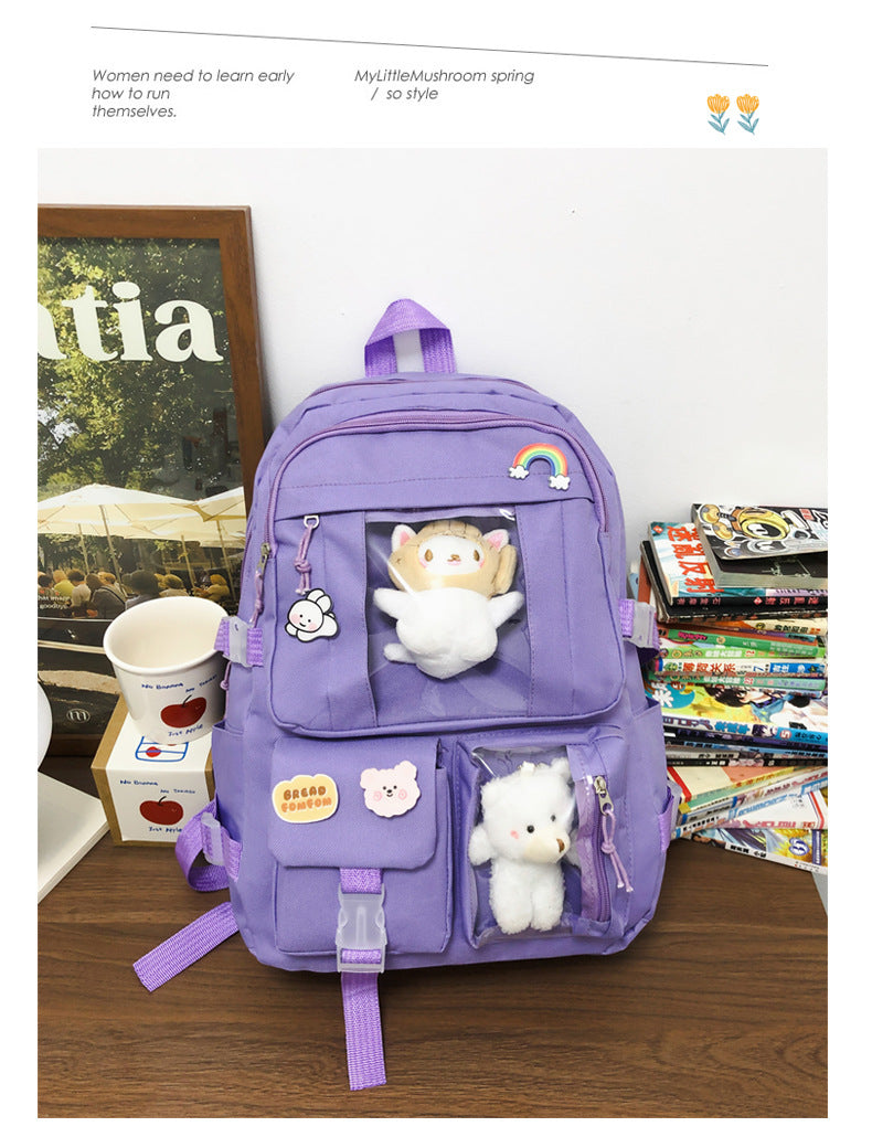 Hot Selling Backpack for Girls Korean Style Cute Japanese Style Campus Student School Bag Casual Large Capacity Laptop Backpack