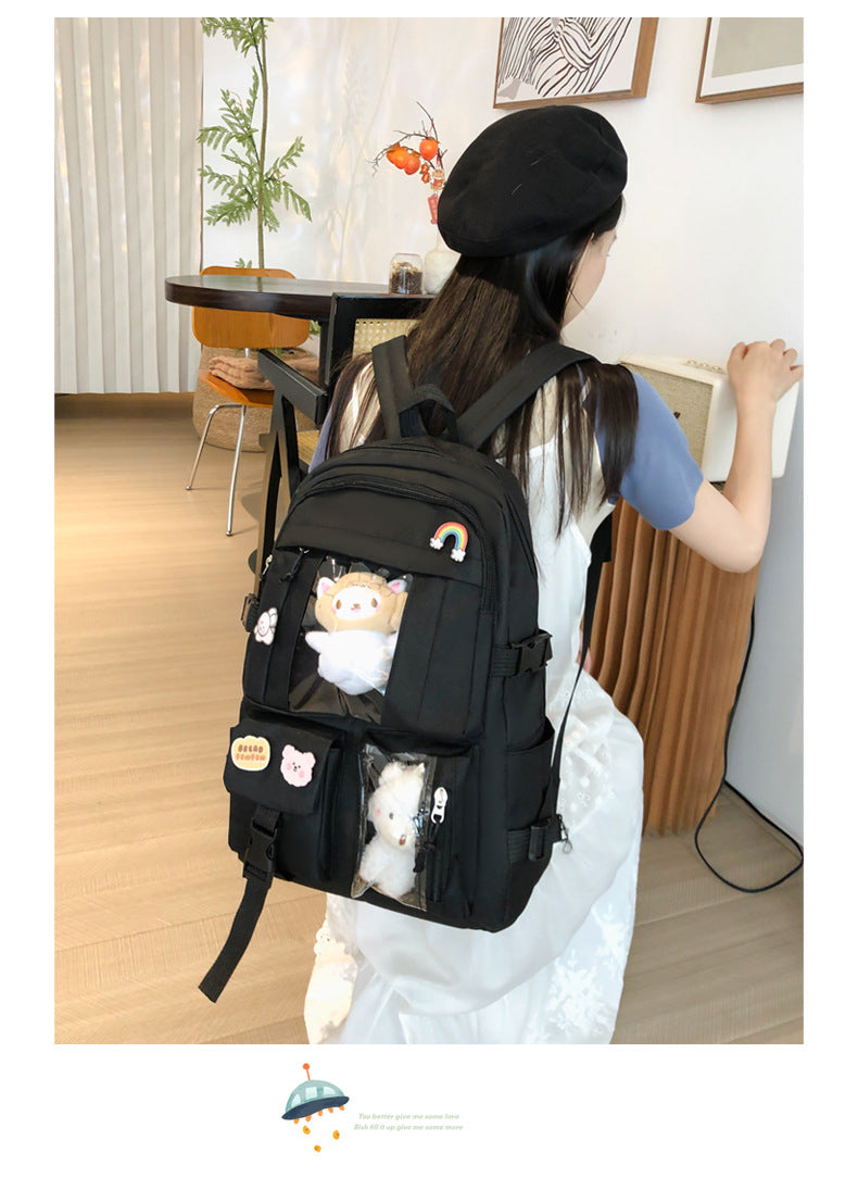 Hot Selling Backpack for Girls Korean Style Cute Japanese Style Campus Student School Bag Casual Large Capacity Laptop Backpack