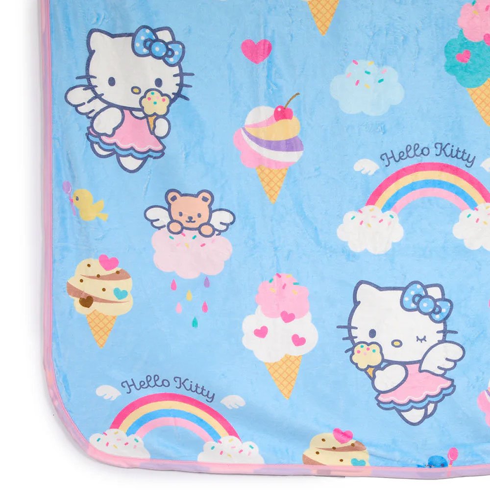 Hello Kitty Throw Blanket :Sky Angel