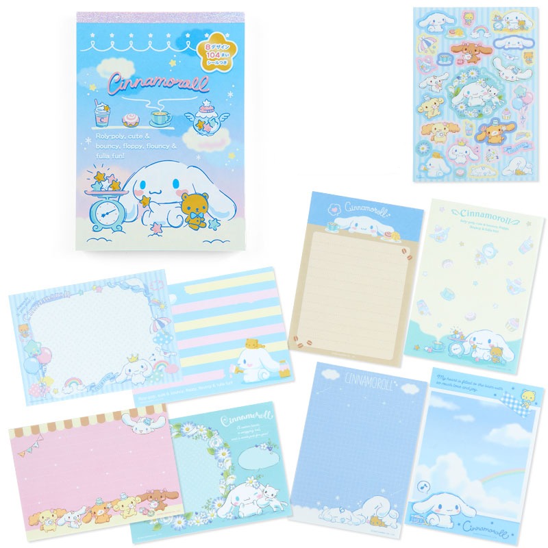 Cinnamoroll Memo Pad & Sticker Set