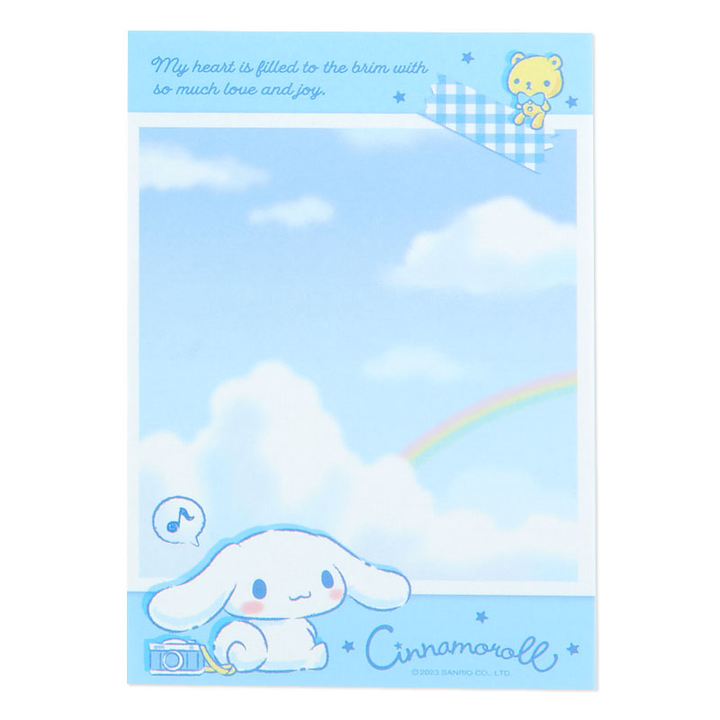 Cinnamoroll Memo Pad & Sticker Set
