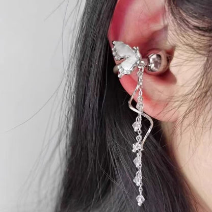 Suitable for Freeclip Earphone Diamond Buckle Full Diamond Snowflake Star Bowknot Ear Clip Buckle Niche High-end Accessories