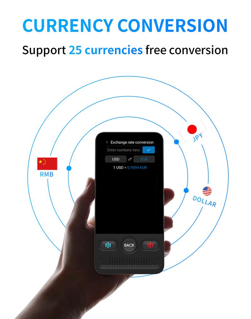AI Language Translator Device T21 |   138 Languages, Real-Time Voice & Photo Translation |   Offline Mode & Touchscreen |   Perfect for Travel & Business & Work Translation Traductor