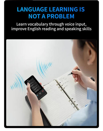 AI Language Translator Device T21 |   138 Languages, Real-Time Voice & Photo Translation |   Offline Mode & Touchscreen |   Perfect for Travel & Business & Work Translation Traductor