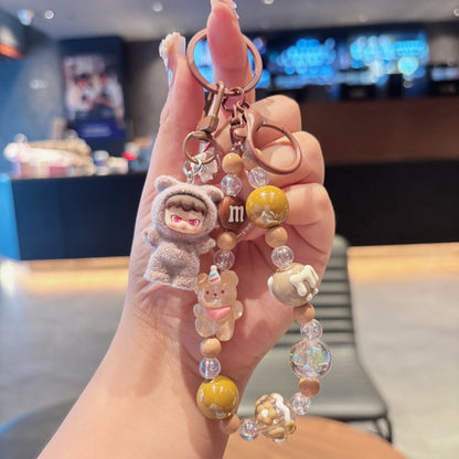 Quirky Cute Labubu Hot-Selling Adorable Phone Chain Keychain Bag Pendant Accessory Holiday Gift