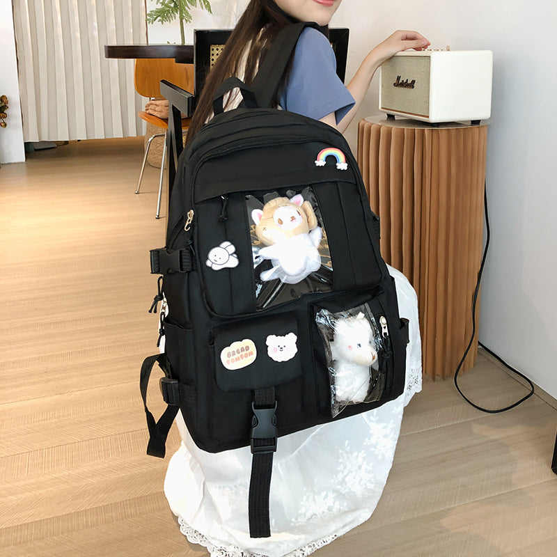 Hot Selling Backpack for Girls Korean Style Cute Japanese Style Campus Student School Bag Casual Large Capacity Laptop Backpack