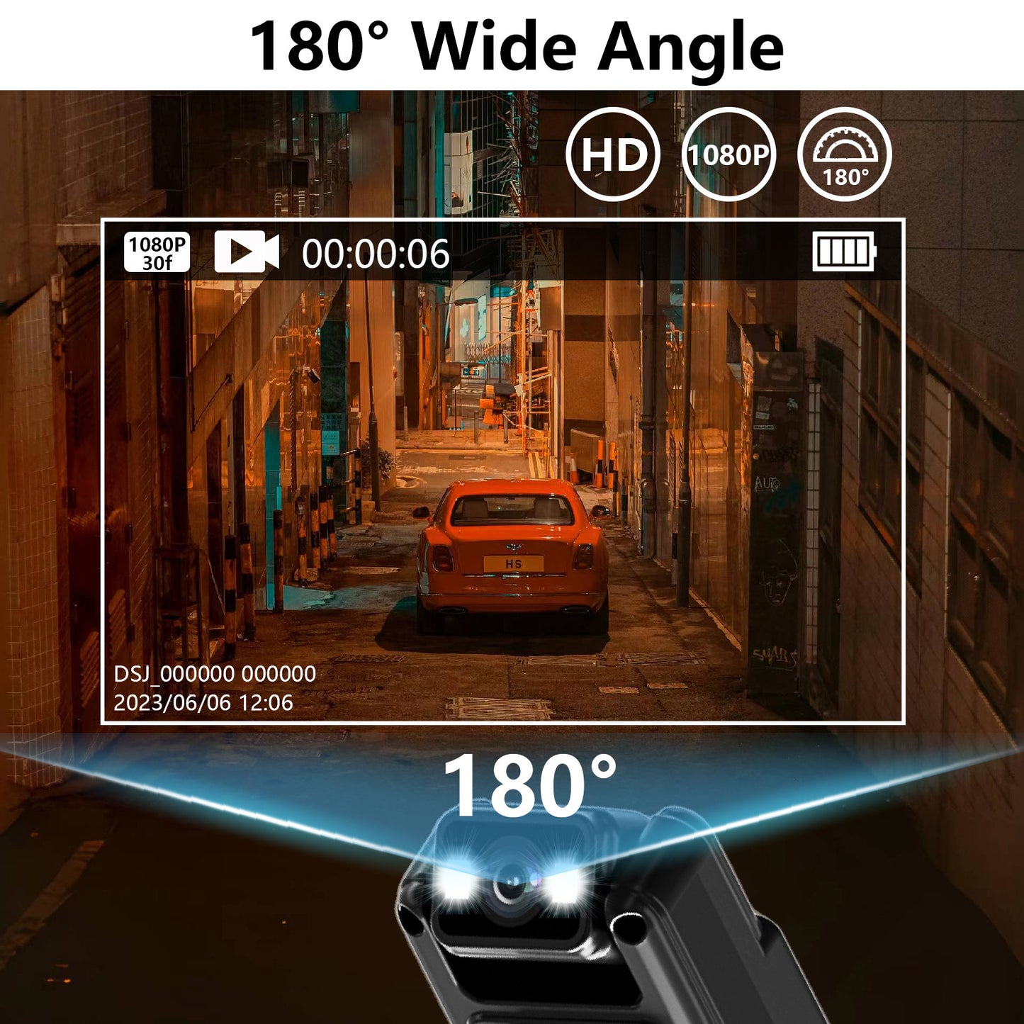 L12 Direct-to-HD Camera DV Video Recording & Audio Capture Conference & Sports Event Recording On-Duty Body Camera Night Vision Back Clip & Handheld