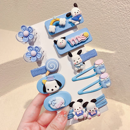 🎉Sanrio children's hair clips little girls cute baby hair accessories set