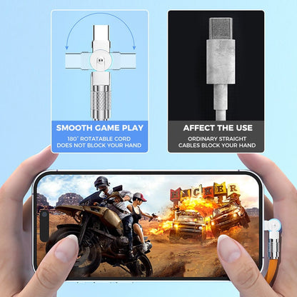 🔥120W 3 in 1 Rotating Elbow Fast Charging Data Cable⚡