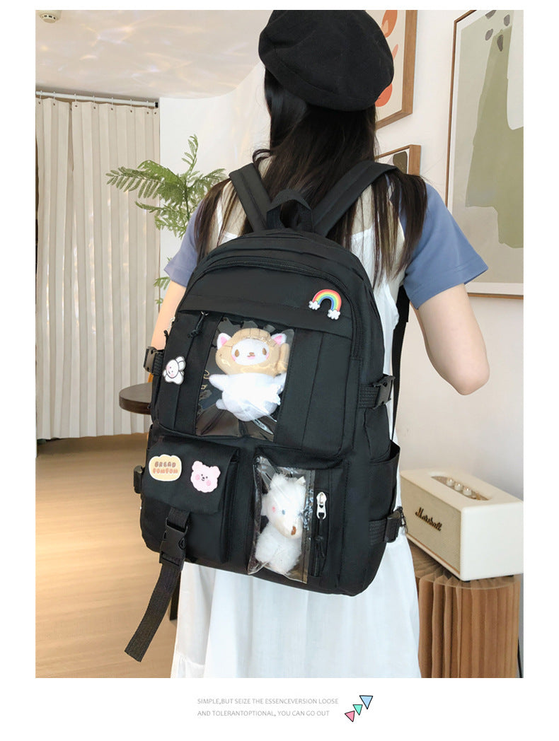 Hot Selling Backpack for Girls Korean Style Cute Japanese Style Campus Student School Bag Casual Large Capacity Laptop Backpack