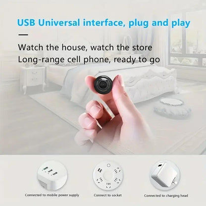 X5 Wireless Indoor Security Camera: Anti-theft Video Recording, 720P, Memory Card Support, IP Camera, USB & Voice (APP Compatible)