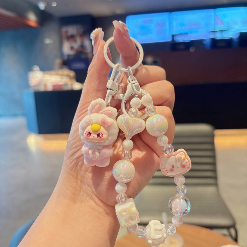 Quirky Cute Labubu Hot-Selling Adorable Phone Chain Keychain Bag Pendant Accessory Holiday Gift