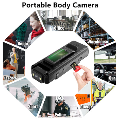 L12 Direct-to-HD Camera DV Video Recording & Audio Capture Conference & Sports Event Recording On-Duty Body Camera Night Vision Back Clip & Handheld