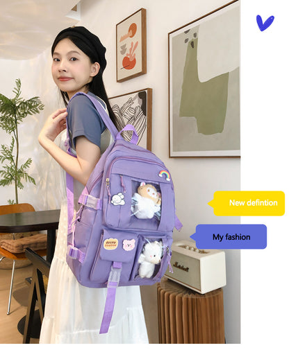 Hot Selling Backpack for Girls Korean Style Cute Japanese Style Campus Student School Bag Casual Large Capacity Laptop Backpack