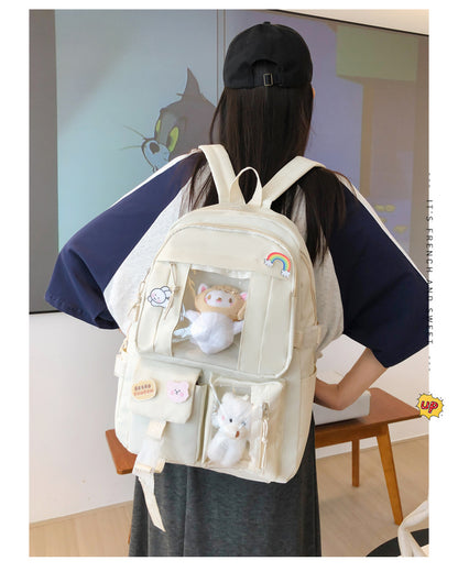 Hot Selling Backpack for Girls Korean Style Cute Japanese Style Campus Student School Bag Casual Large Capacity Laptop Backpack