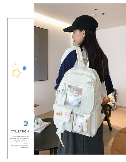 Hot Selling Backpack for Girls Korean Style Cute Japanese Style Campus Student School Bag Casual Large Capacity Laptop Backpack
