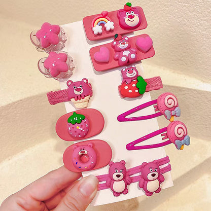 🎉Sanrio children's hair clips little girls cute baby hair accessories set