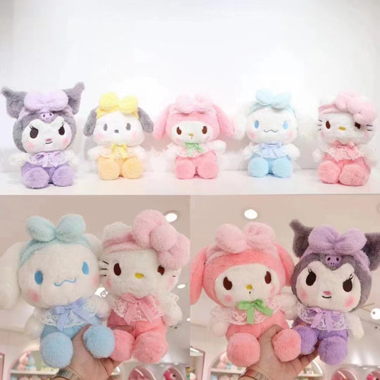 8inch Sanrio Plush Toys Kuromi Hello Kitty My Melody Claw Machine Dolls Girls' Gifts Promotional Gifts