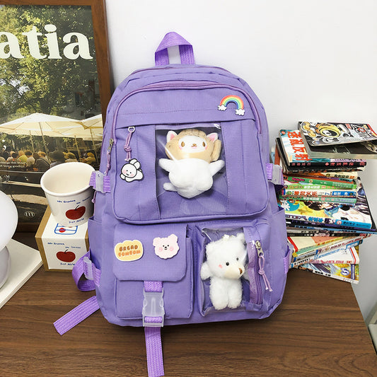 Hot Selling Backpack for Girls Korean Style Cute Japanese Style Campus Student School Bag Casual Large Capacity Laptop Backpack