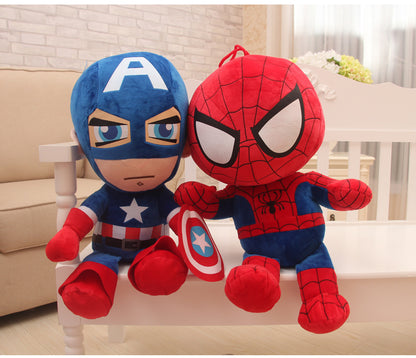 Hot-Selling Realistic Avengers Figures Spider-Man Plush Toys Captain America Superman Dolls
