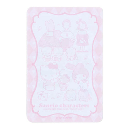 Sanrio Characters Playing Card Memo Pad (Pink Mix)