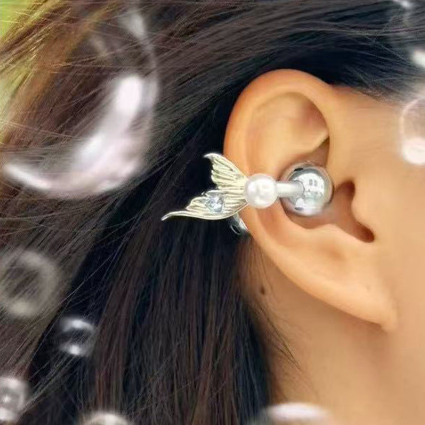 Suitable for Freeclip Earphone Diamond Buckle Full Diamond Snowflake Star Bowknot Ear Clip Buckle Niche High-end Accessories