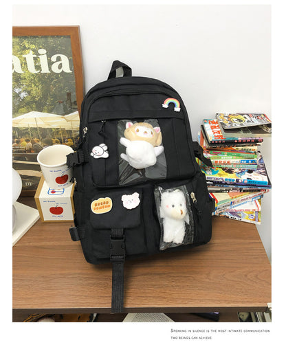 Hot Selling Backpack for Girls Korean Style Cute Japanese Style Campus Student School Bag Casual Large Capacity Laptop Backpack