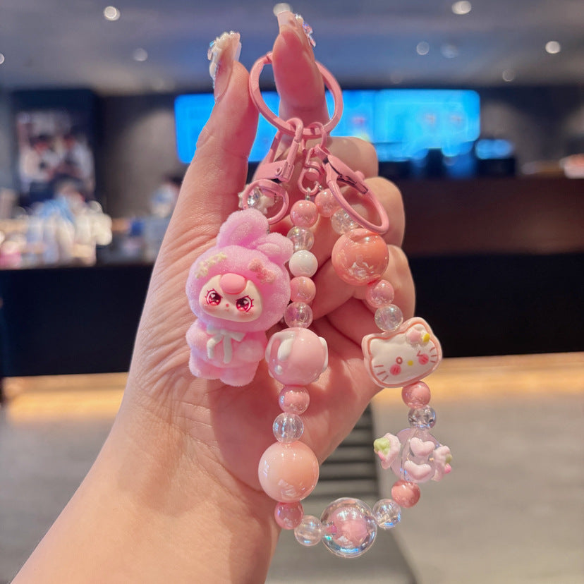 Quirky Cute Labubu Hot-Selling Adorable Phone Chain Keychain Bag Pendant Accessory Holiday Gift