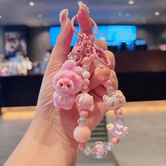 Quirky Cute Labubu Hot-Selling Adorable Phone Chain Keychain Bag Pendant Accessory Holiday Gift