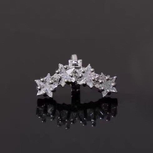 Suitable for Freeclip Earphone Diamond Buckle Full Diamond Snowflake Star Bowknot Ear Clip Buckle Niche High-end Accessories