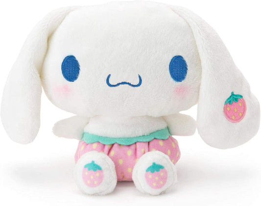 Kawaii Cinnamoroll Plush Doll 8", kuruomi My Melo Anime Plush Figure Toy, Strawberry Stuffed Animal Pillow, Perfect Cartoon Theme Party Favor for Girls Children Fans, Valentine's Day Easter Gifts