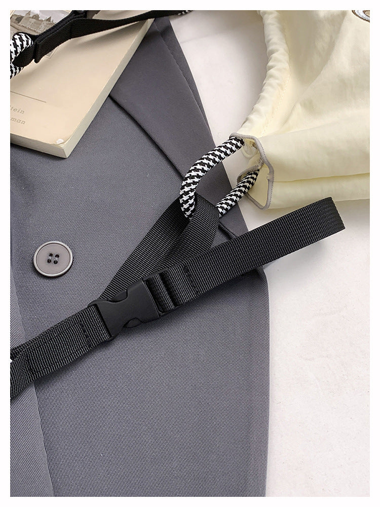 Premium Embroidered Nylon Square Bag Shopping Bag Simple Fashion Trendy Rabbu Commuter Versatile Canvas Bag Handbag
