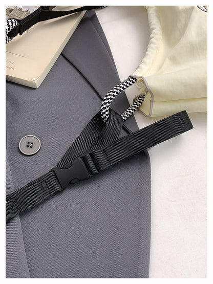 Premium Embroidered Nylon Square Bag Shopping Bag Simple Fashion Trendy Rabbu Commuter Versatile Canvas Bag Handbag